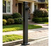 Robinet de bouche d'incendie de jardin, colonne d'eau extérieure antigel pour support de tuyau de ferme d'arrière-cour poteau de caractéristique d'eau 60/80/95 cm(Style 2,Height: 60cm/23.6in)