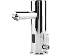 Robinet de capteur d'évier sans contact, détecteur de mouvement automatique, robinet en laiton à poignée unique, robinet d'eau chaude et froide de cuisine