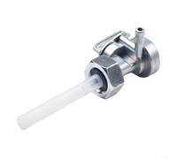 Robinet de carburant générateur 16 x 1,5 mm Valve en métal gauche | Mélange de plastique métallique, résistant aux intempéries, oxydé avec joint de filtre, raccord côté gauche, design robuste