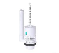 Robinet de chasse d'eau en ABS, système de chasse d'eau simple avec fonction d'économie d'eau, joint en silicone, compatible avec différents types d'eau, avec tuyau de trop-plein pour plomberie