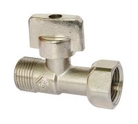 Robinet de chasse droit 1/4 de tour chromé 12/17