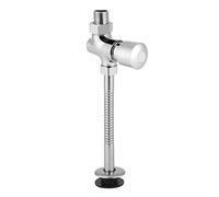 Robinet de Chasse d'Urinoir Économiseur d'Eau, Arrêt Manuel Prolongé 4-8 Secondes, Bouton Laiton Design Moderne, Installation Facile 1/2 Pouce, Fini Chromé pour Salle de Bain et