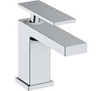 Robinet de colonne Hansgrohe Tecturis E 73013340, saillie 122 mm, avec poignée à levier, finition chrome noir brossé