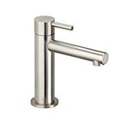Robinet de colonne Herzbach Design iX garniture de vidange sans allumette0 , pour eau froide, acier inoxydable brossé