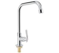 Robinet de Cuisine à Eau Froide Simple,360 Rotatif Cuisine Bar Salle de Bains Robinet d'évier Simple Eau Froide G1/2 pouces,unique robinet de montage de pont d'eau froide,robinet d'évier extérieur
