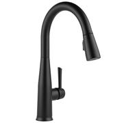 Robinet de cuisine à levier unique, avec technologie Touch2O et douchette rétractable, finition noire mate