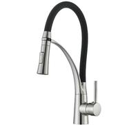 Robinet de cuisine anti-inondation, robinet de cuisine à bec rétractable, robinet rétractable, mitigeur à 360 degrés, robinet, robinet à deux positions, acier inoxydable