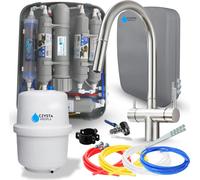 Robinet de cuisine Ari Slender 3 voies avec filtre à eau RO7 Slim, 7 étapes de filtration, finition inox brossé