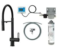 Robinet de cuisine avec système de filtration d'eau, bec flexible