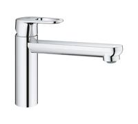 Robinet de cuisine bec médium GROHE Start Flow Quickfix chromé