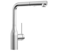 Robinet de Cuisine - CECIPA MAX - Douchette Extractible 40CM - Inox Brossé - 2 Modes Jets - 360° Rotatif