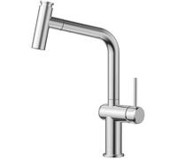 Robinet de Cuisine - CECIPA MAX - Inox Brossé - Douchette Extractible - Rotation 360° - 2 Modes de Jet