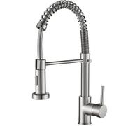 Robinet de Cuisine Cobbe, Robinet à Ressort avec Douchette Extractible, 2 Modes de Distribution(Nichel Brossé)