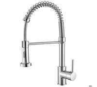 Robinet de Cuisine - COBBE - Rotation à 360° - Chromé - Douchette Extractible - 2 Modes