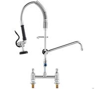 VEVOR Robinet de cuisine commercial Mitigeur pré-rinçage 660 mm douchette extractible