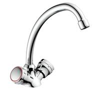 Robinet de cuisine eisl GRADO, robinet pivotant à 360°, mitigeur de cuisine, robinet d'évier en chrome