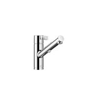 Robinet de cuisine extractible Dornbracht Eno 33871760-00, avec douchette extractible, saillie de 206 mm, chromé