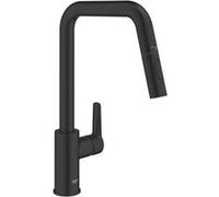 Robinet de cuisine GROHE Start Mat Bec haut en U Douchette e tractible Noir Noir G