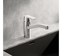 Hansa Mitigeur d'évier Polo 51482293 pivotant saillie 215 mm chromé