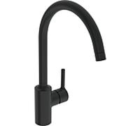 Robinet de cuisine HANSA HANSAVANTIS, basse pression, saillie 247mm, bec orientable, noir mat, 5222116733