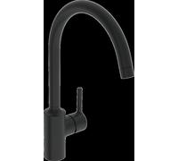 Robinet de cuisine HANSA HANSAVANTIS, basse pression, saillie 247mm, bec orientable, noir mat, 5222116733