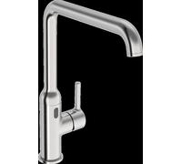 Robinet de cuisine HANSA HANSAVANTIS Style, Bluetooth, 230/9V, capteur PSD, bec orientable, saillie 255mm, 5421220980, Couleur: Acier brossé