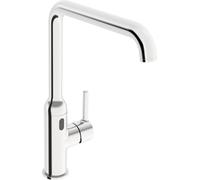 Robinet de cuisine HANSA HANSAVANTIS Style, Bluetooth, 230/9V, capteur PSD, bec orientable, saillie 255mm, 54212209, Couleur: chrome