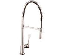 robinet de cuisine hansgrohe Axor Citterio Semi- Pro , bec pivotant, aspect acier inoxydable