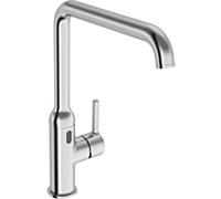Robinet de cuisine HANSA HANSAVANTIS Style, Bluetooth, 230/9V, capteur PSD, bec orientable, saillie 255mm, 5421220980, Couleur: Acier brossé