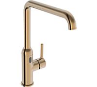 Robinet de cuisine hybride Hansa HANSAVANTIS Style 5421220981, alimentation hybride/secteur/Bluetooth, saillie 255 mm, bronze brossé