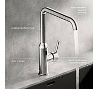 Hansa Armaturen – Mitigeur d’évier Vantis Style électronique, alimentation secteur, chrome 54212209