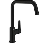 GROHE Robinet de cuisine Start 304702430 - mitigeur monocommande noir mat bec haut rotation 150°