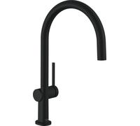 robinet de cuisine monocommande Hansgrohe Talis M54, 220 mm, 1 jet, finition noir mat