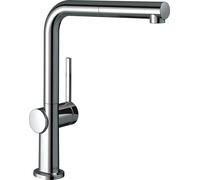 robinet de cuisine monocommande Hansgrohe Talis M54, angle de rotation de 270°, douchette extractible, 1 jet, système sBox, finition chrome