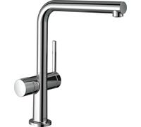 robinet de cuisine monocommande Hansgrohe Talis M54, angle de rotation de 270°, vanne de fermeture intégrée, 1 jet, finition chrome