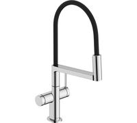 robinet de cuisine monocommande Hansgrohe Talis Select M54 PowderSpray, semi-professionnel, 3 jets, chromé