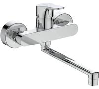 Robinet de cuisine mural CERABASE saillie 200mm chromé chromé