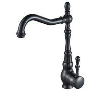 Robinet de Cuisine Noir Bec Pivotant à 360°Mitigeur Evier Robinet de Cuisine Noir Vintage