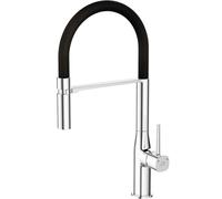 Laveo Pola mitigeur de cuisine sur pied chrome-noir BAP778D