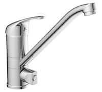 Robinet de cuisine SCHÜTTE ULTRA, Robinet de cuisine avec raccord pour lave-vaisselle, Mitigeur Cuisine, Chrome