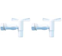 Robinet de cuve plastique 1/4 tour puisage Blanc