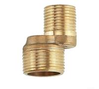 Robinet de douche à pied incurvé en forme de S en laiton massif pour conversion de filetage G1/2 à G3/4 et performance constante dans le temps