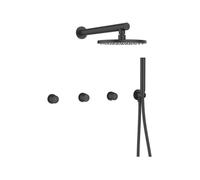 Robinet de douche encastré noir Pretto