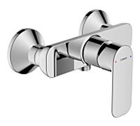 Robinet de douche Hansa HANSABASIC 55450103, montage en surface, pour fixation murale, chromé