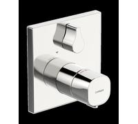 Robinet de douche HANSA HANSALIVING, set de finition, thermostat, encastré, 81139562, Couleur: chrome