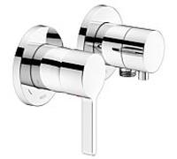 Keuco Edition 400 mitigeur de douche 51551011121 chromé , ferrure encastrée, pour 2 Verbraucher , avec coude de raccordement mural