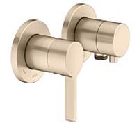 Keuco Edition 400 robinet de douche 51551031121 bronze brossé, raccord encastré, pour 2 Verbraucher , avec coude mural