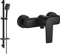 Robinet de douche Lynx DQ62 avec accessoires, noir (74594DQ62-70)