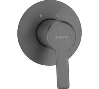 Robinet de douche moderne en titane ARNIKA-30, L/H/P env. 8,4/9,9/9,9 cm