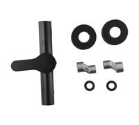 Robinet de douche mural G1/2" en acier inoxydable noir | Large poignée ergonomique, prise en main confortable, levage pour flux, balancement pour contrôler le chaud et le froid